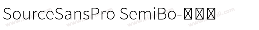 SourceSansPro SemiBo字体转换